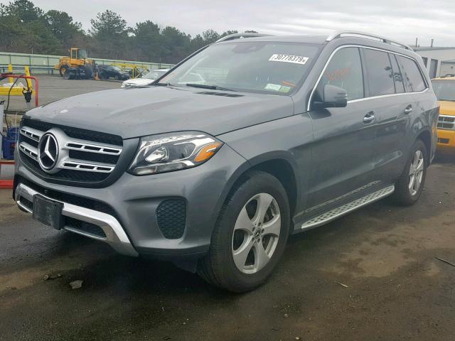 4JGDF6EE6HA906498 - 2017 MERCEDES-BENZ GLS 450 4M GRAY photo 2