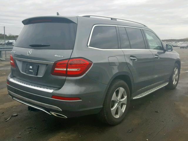 4JGDF6EE6HA906498 - 2017 MERCEDES-BENZ GLS 450 4M GRAY photo 4