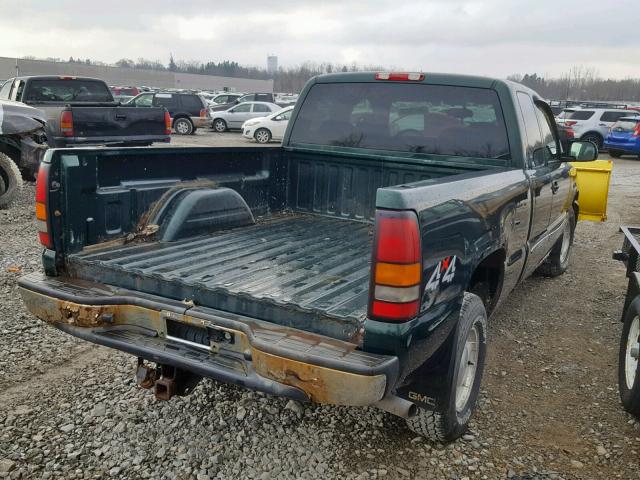 2GTEK19T841285334 - 2004 GMC NEW SIERRA GREEN photo 4