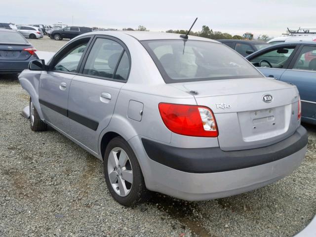 KNADE223096476956 - 2009 KIA RIO BASE SILVER photo 3