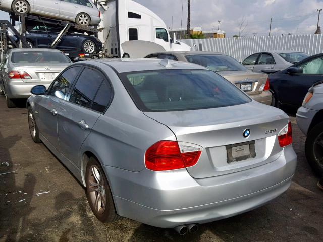 WBAVC53538FZ86907 - 2008 BMW 328 I SULE SILVER photo 3