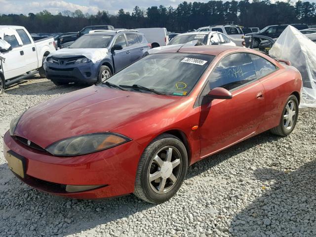 1ZWFT61L3X5662545 - 1999 MERCURY COUGAR V6 BURGUNDY photo 2