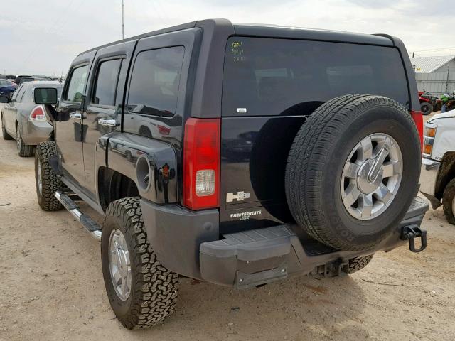 5GTDN13E978176128 - 2007 HUMMER H3 BLACK photo 3