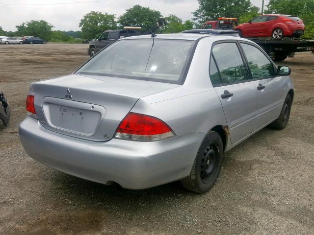 JA3AJ26E94U047816 - 2004 MITSUBISHI LANCER ES SILVER photo 4