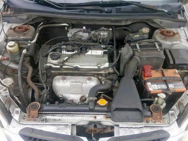 JA3AJ26E94U047816 - 2004 MITSUBISHI LANCER ES SILVER photo 7