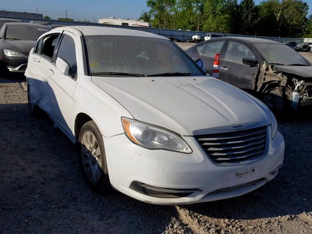 1C3CCBAB8EN208528 - 2014 CHRYSLER 200 LX WHITE photo 1