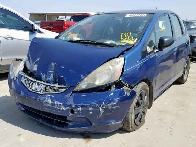 JHMGE8H22AC003078 - 2010 HONDA FIT BLUE photo 2