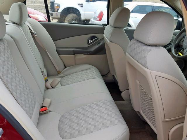 1G1ZT54855F131336 - 2005 CHEVROLET MALIBU LS 勃艮第红 照片 6