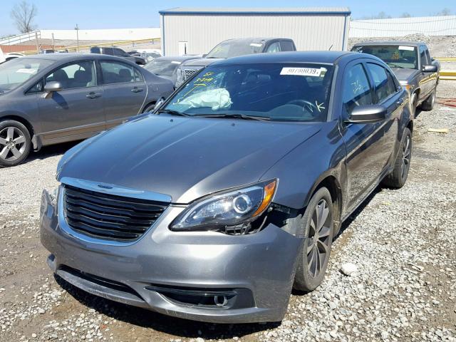 1C3CCBBG8DN766243 - 2013 CHRYSLER 200 TOURIN CHARCOAL photo 2