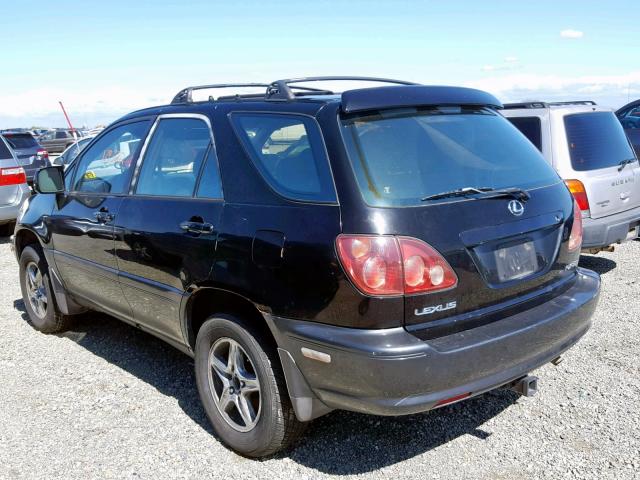 JT6HF10U6X0040191 - 1999 LEXUS RX 300 BLACK photo 3