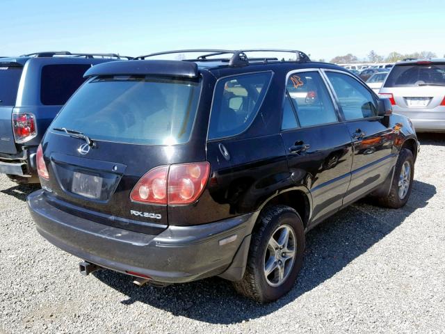 JT6HF10U6X0040191 - 1999 LEXUS RX 300 BLACK photo 4