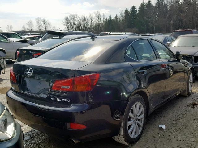 JTHCK262082024082 - 2008 LEXUS IS 250 BLACK photo 4