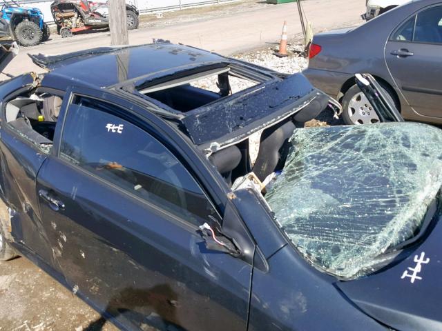 JTKDE177960141713 - 2006 TOYOTA SCION TC BLACK photo 9