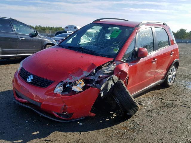 JS2YB5A30B6302638 - 2011 SUZUKI SX4 RED photo 2