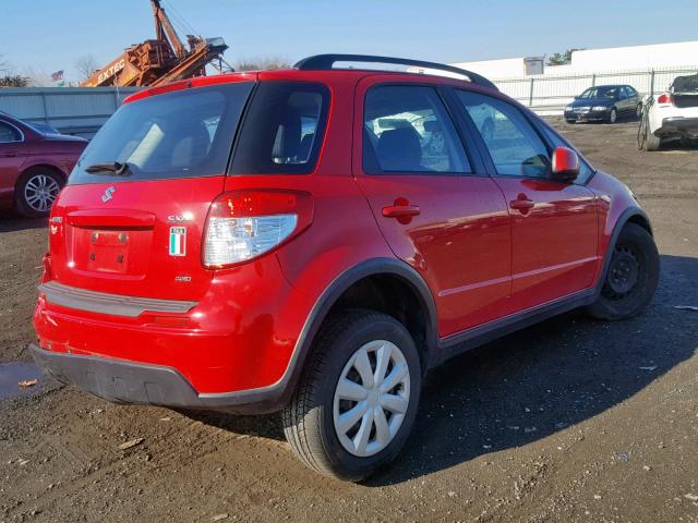 JS2YB5A30B6302638 - 2011 SUZUKI SX4 RED photo 4