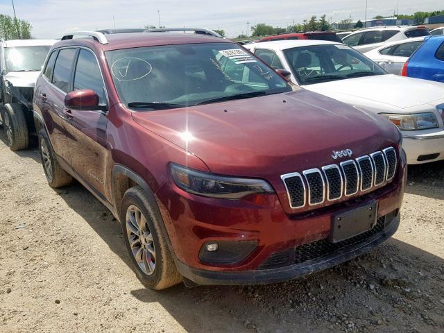 1C4PJLLB1KD316660 - 2019 JEEP CHEROKEE L MAROON photo 1