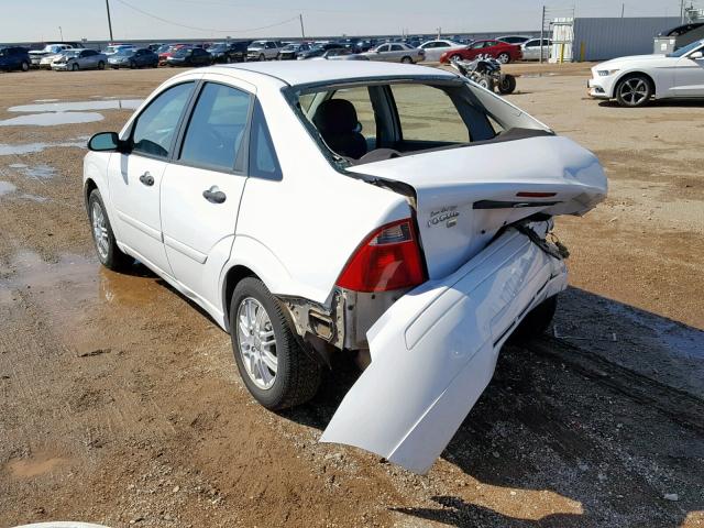 1FAFP34N57W123299 - 2007 FORD FOCUS ZX4 WHITE photo 3