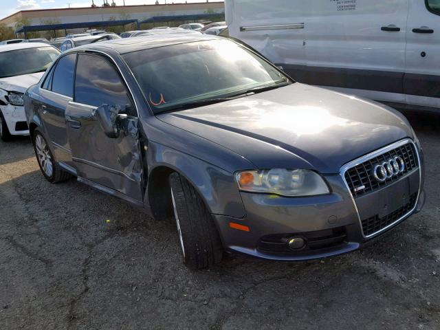 WAUAF78E18A158166 - 2008 AUDI A4 2.0T GRAY photo 1