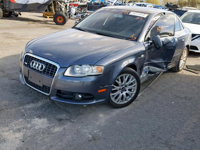 WAUAF78E18A158166 - 2008 AUDI A4 2.0T GRAY photo 2