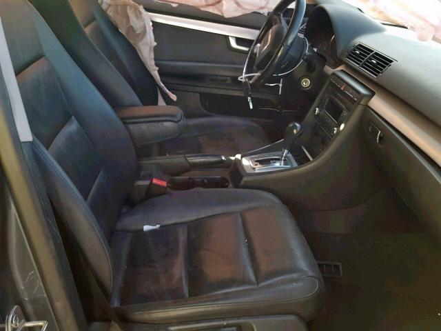 WAUAF78E18A158166 - 2008 AUDI A4 2.0T GRAY photo 5