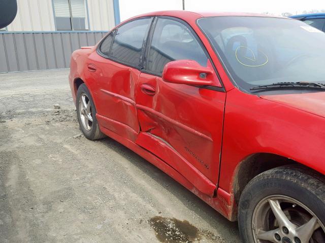 1G2WP52K3YF198961 - 2000 PONTIAC GRAND PRIX RED photo 10