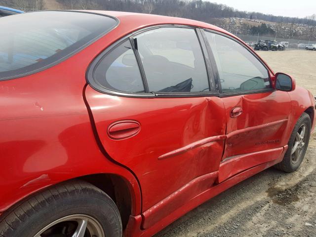 1G2WP52K3YF198961 - 2000 PONTIAC GRAND PRIX RED photo 9