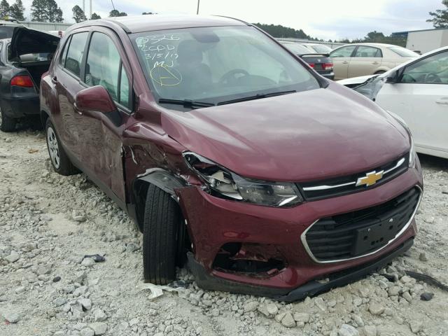 3GNCJKSB8HL170326 - 2017 CHEVROLET TRAX LS RED photo 1