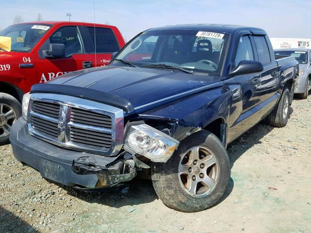 1D7HW28K46S715286 - 2006 DODGE DAKOTA QUA BLUE photo 2