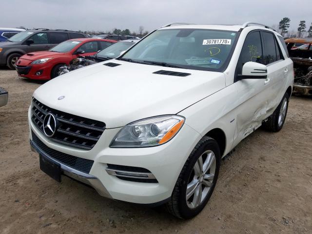 4JGDA5HB6CA072879 - 2012 MERCEDES-BENZ ML 350 4MATIC  photo 2