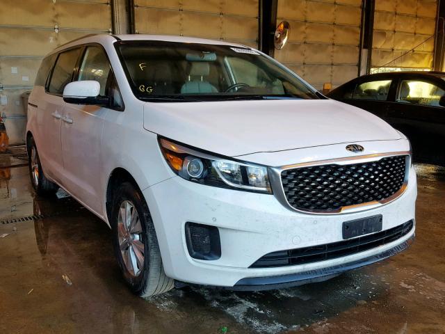 KNDMB5C15G6208699 - 2016 KIA SEDONA LX WHITE photo 1