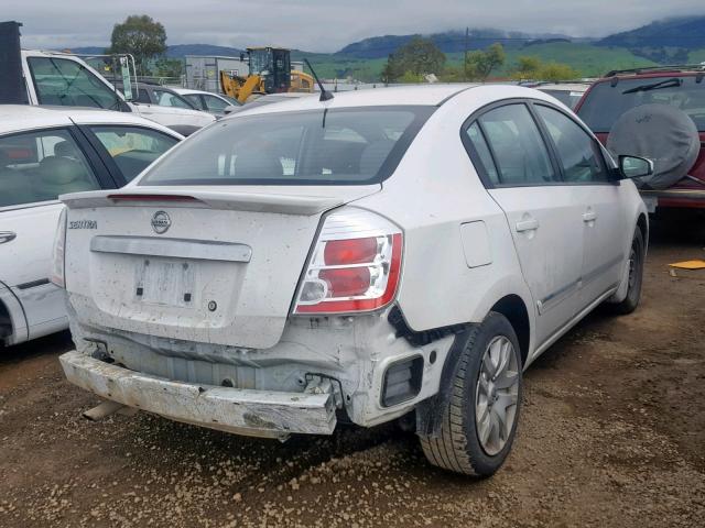 3N1AB6AP0BL699815 - 2011 NISSAN SENTRA 2.0 WHITE photo 4