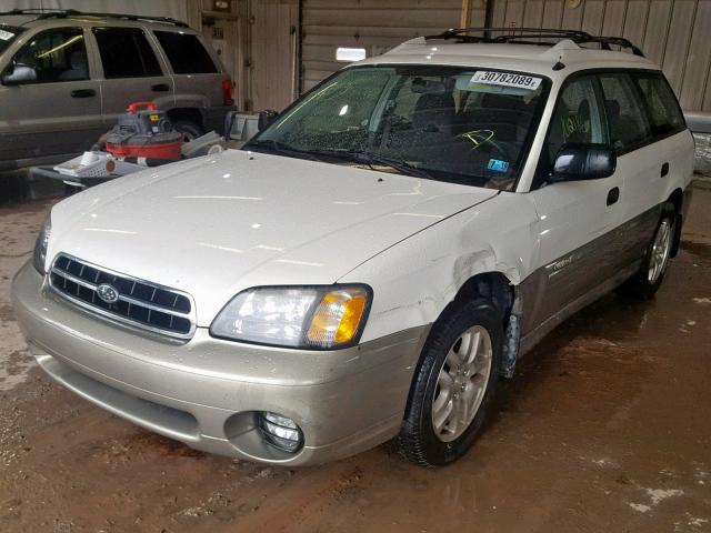 4S3BH6653Y7618651 - 2000 SUBARU LEGACY OUT WHITE photo 2