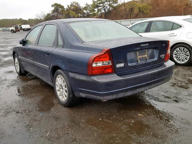 YV1TS94D511188528 - 2001 VOLVO S80 BLUE photo 3