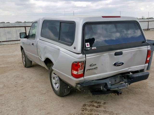 1FTYR10D49PA13470 - 2009 FORD RANGER SILVER photo 3
