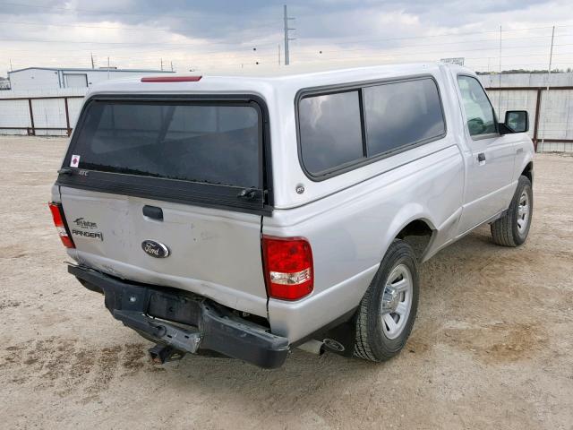 1FTYR10D49PA13470 - 2009 FORD RANGER SILVER photo 4