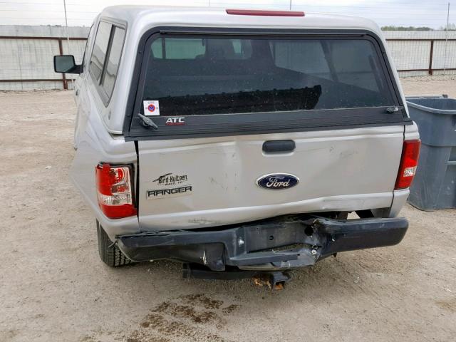 1FTYR10D49PA13470 - 2009 FORD RANGER SILVER photo 9