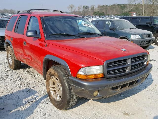 1B4HR38N42F152533 - 2002 DODGE DURANGO SP RED photo 1