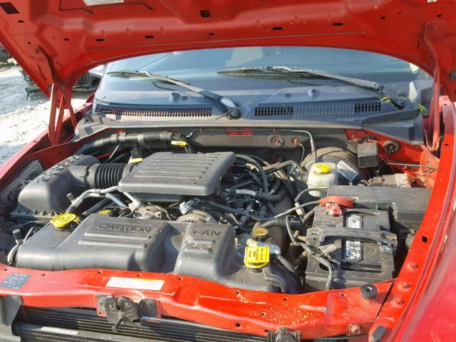 1B4HR38N42F152533 - 2002 DODGE DURANGO SP RED photo 7