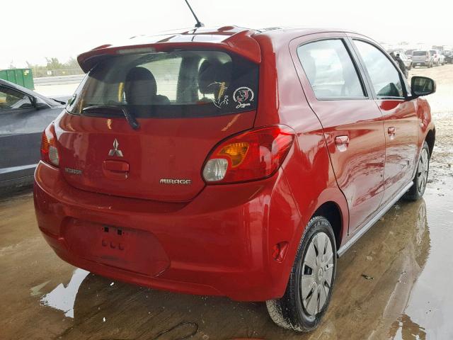 ML32A3HJ6FH059961 - 2015 MITSUBISHI MIRAGE DE RED photo 4