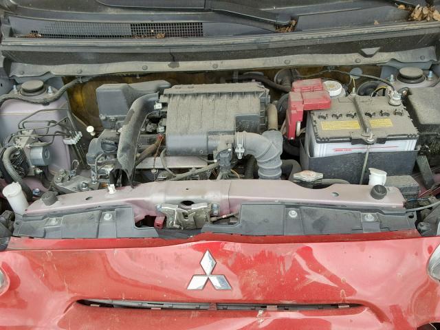 ML32A3HJ6FH059961 - 2015 MITSUBISHI MIRAGE DE RED photo 7