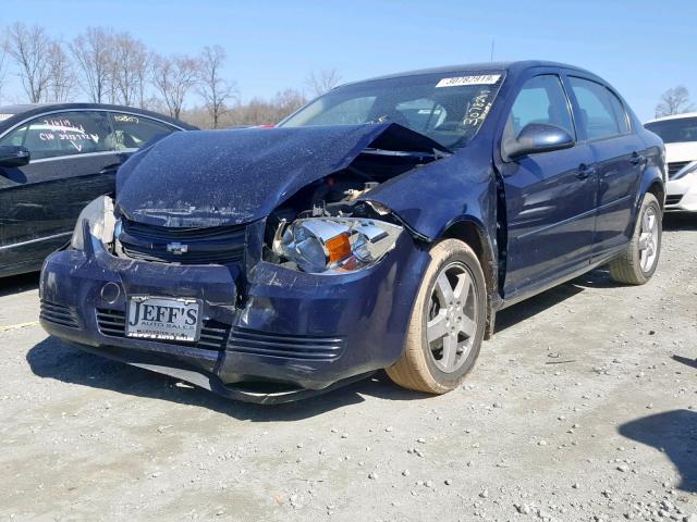 1G1AF5F59A7102921 - 2010 CHEVROLET COBALT 2LT BLUE photo 2