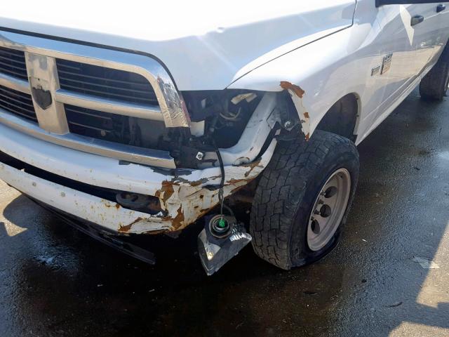 3C6TD5HT6CG170240 - 2012 DODGE RAM 2500 S WHITE photo 9