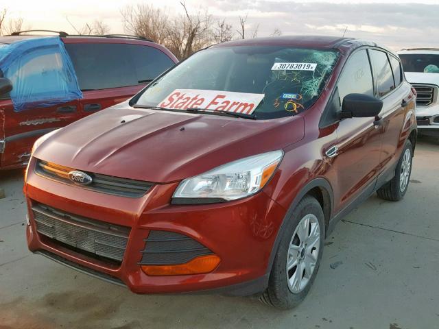 1FMCU0F76EUC36959 - 2014 FORD ESCAPE S ORANGE photo 2