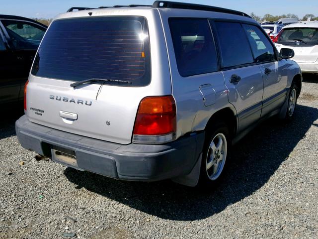 JF1SF6355YG730903 - 2000 SUBARU FORESTER L SILVER photo 4