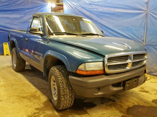 1D7GG16K64S561635 - 2004 DODGE DAKOTA SXT BLUE photo 1