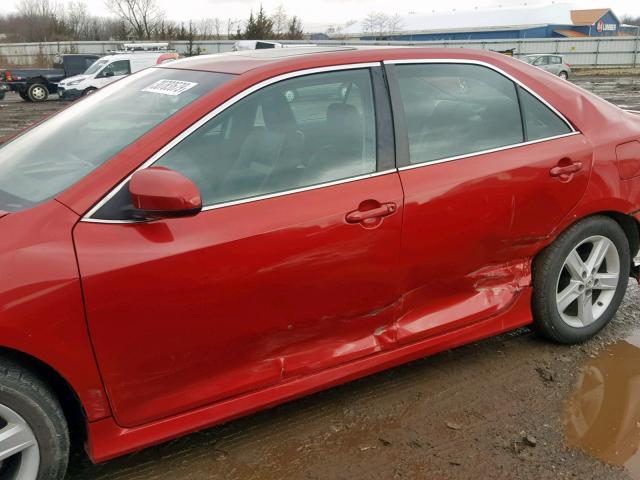 4T1BF1FK6CU562564 - 2012 TOYOTA CAMRY BASE RED photo 9