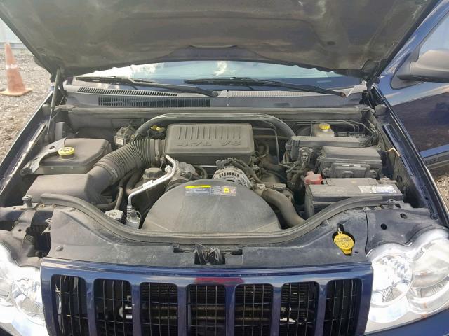 1J4HR48N26C182477 - 2006 JEEP GRAND CHER BLUE photo 7