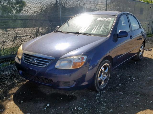 KNAFE121885534365 - 2008 KIA SPECTRA EX BLUE photo 2