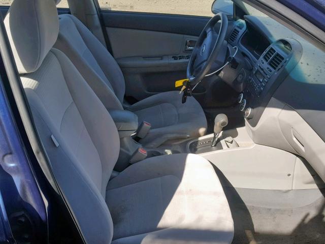 KNAFE121885534365 - 2008 KIA SPECTRA EX BLUE photo 5