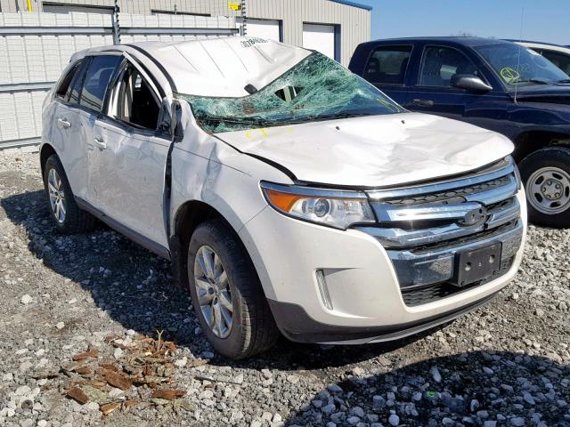 2FMDK4JC3DBC61635 - 2013 FORD EDGE SEL WHITE photo 1